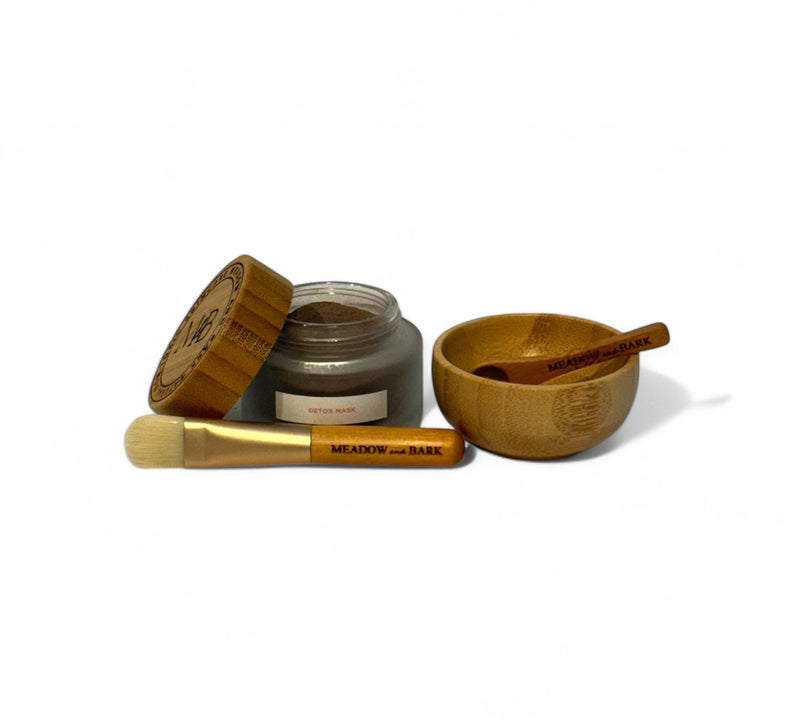 Detox Mask and Bamboo Bowl Set